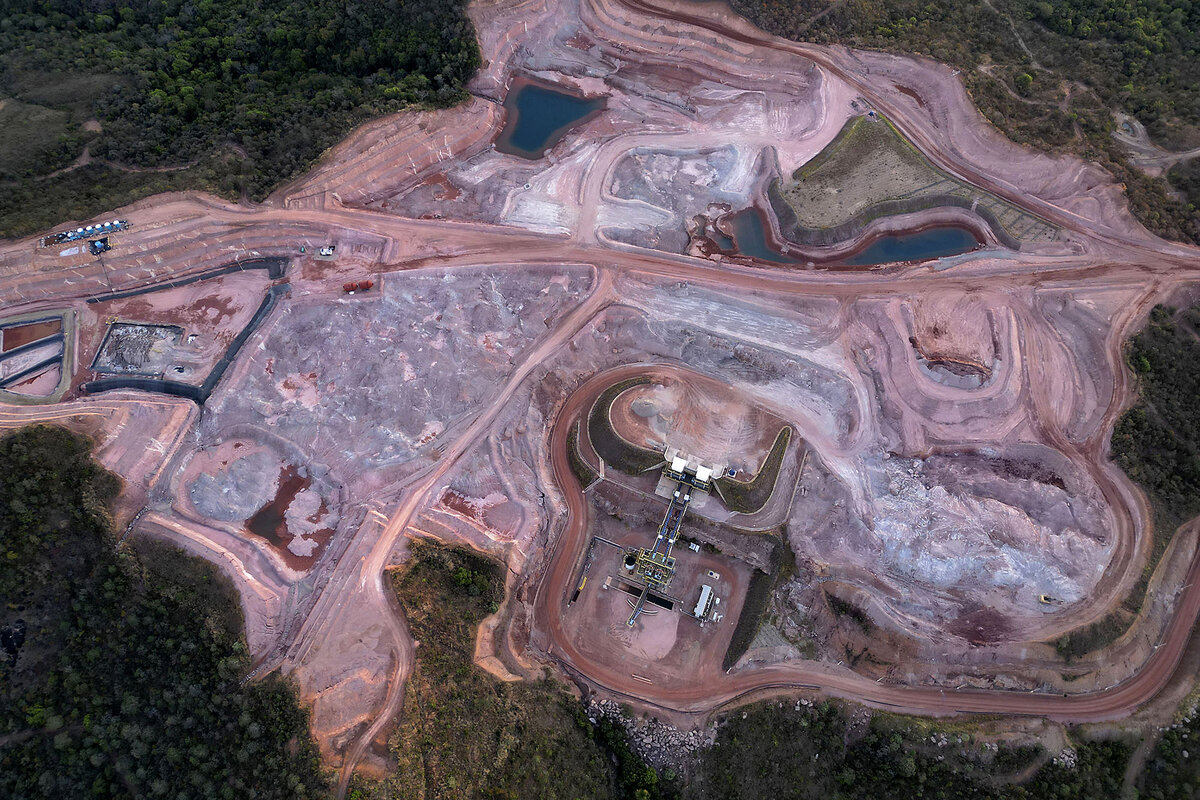 Brazil rare element mine aerial 